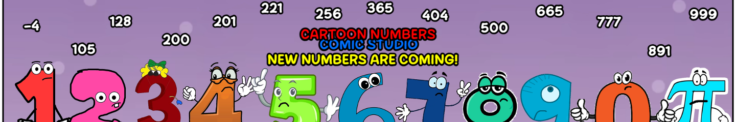 Cartoon Numbers Comic Studio