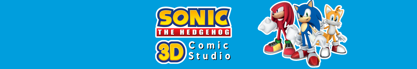 Sonic The Hedgehog 3D Comic Studio