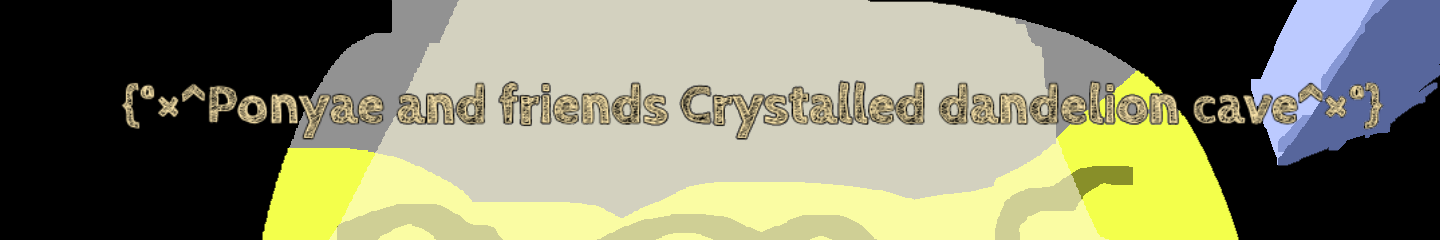 Ponyae and friends Crystalled dandelion cave Comic Studio