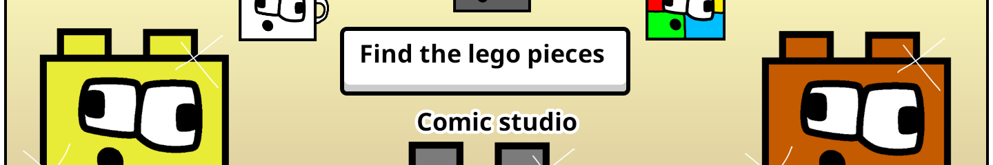 Find the lego pieces Comic Studio