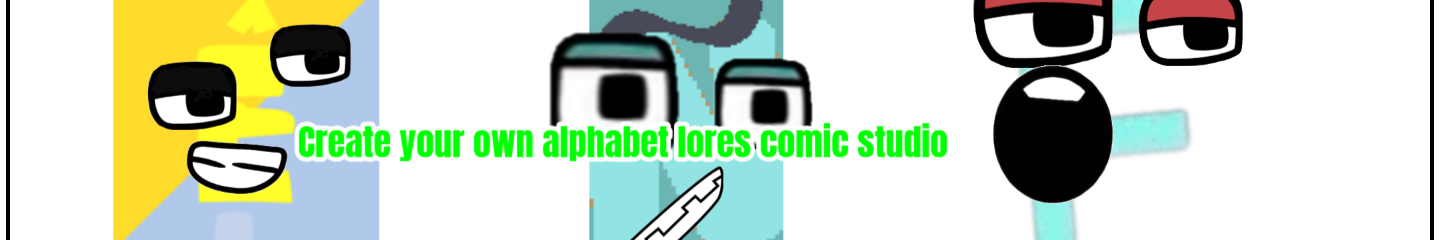 Create your own alphabet lores Comic Studio