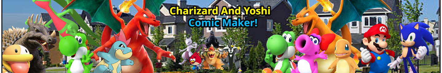 Charizard and Yoshi Comic Studio