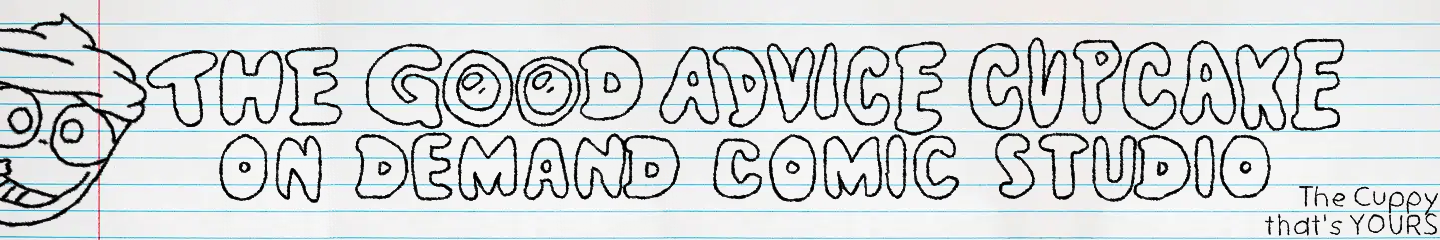 The Good Advice Cupcake on Demand Comic Studio