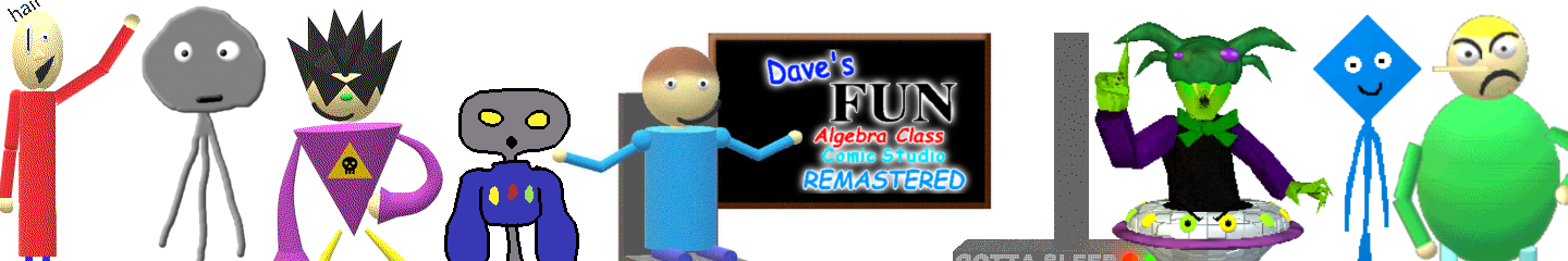 Dave's Fun Algebra Class Remastered Comic Studio