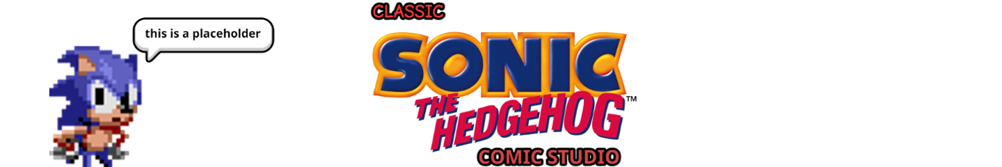 Classic Sonic The Hedgehog Comic Studio