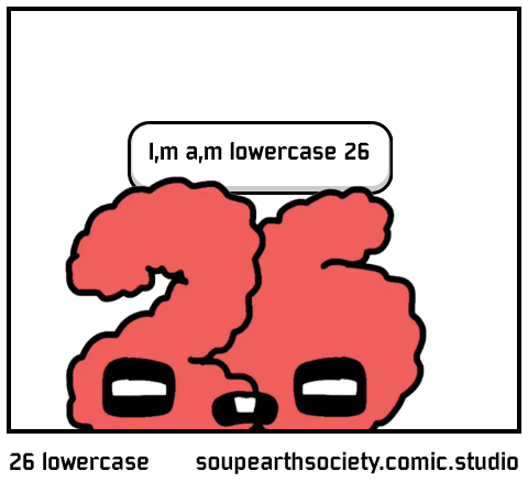 26 lowercase 