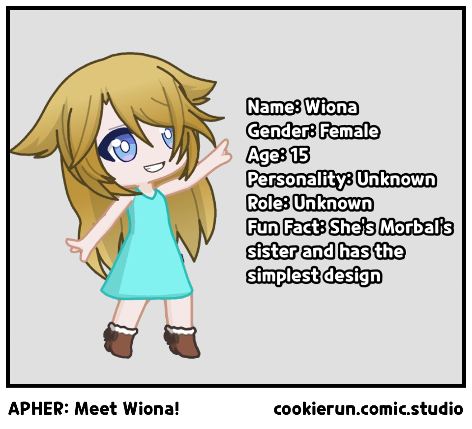 APHER: Meet Wiona!
