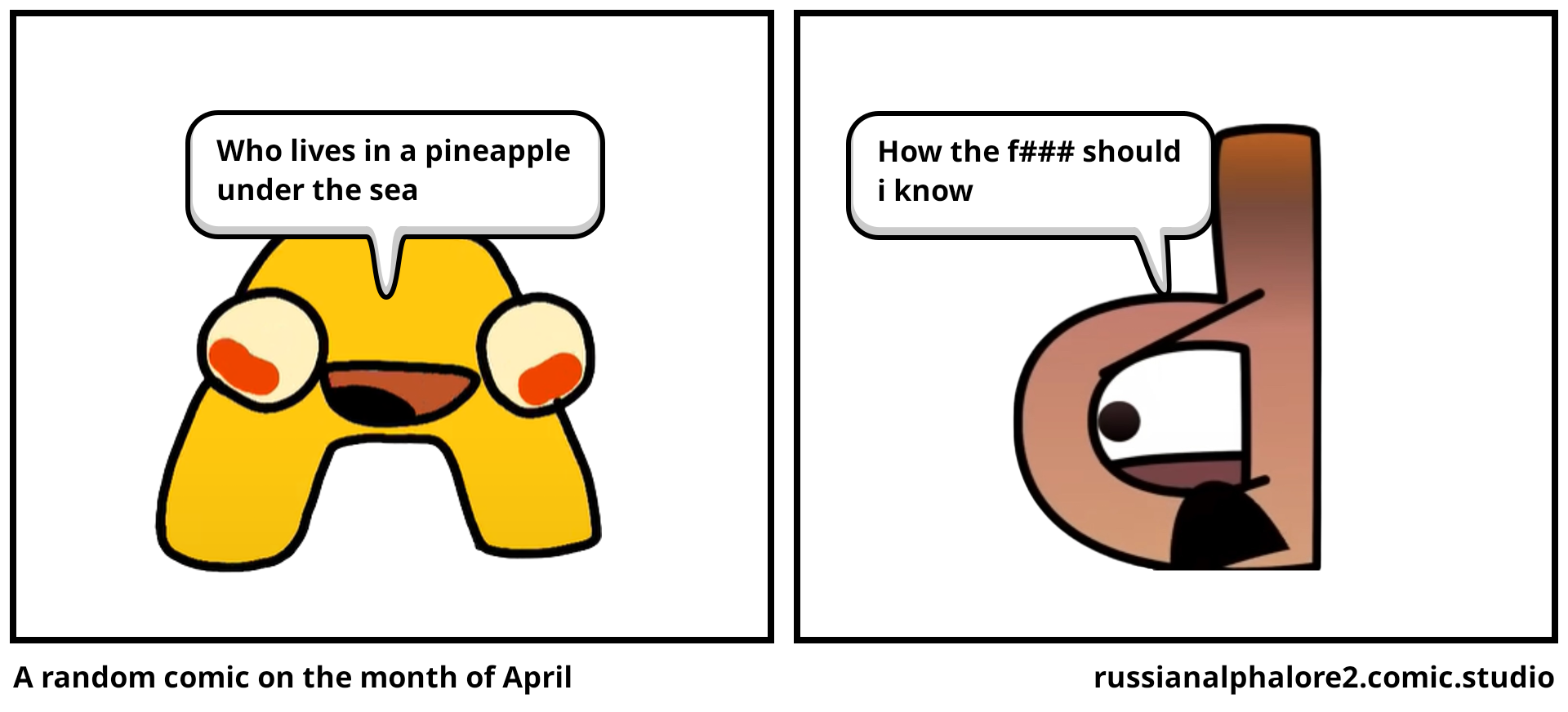 A random comic on the month of April