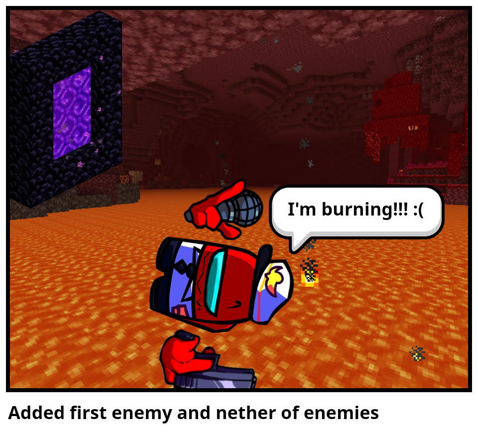 Added first enemy and nether of enemies