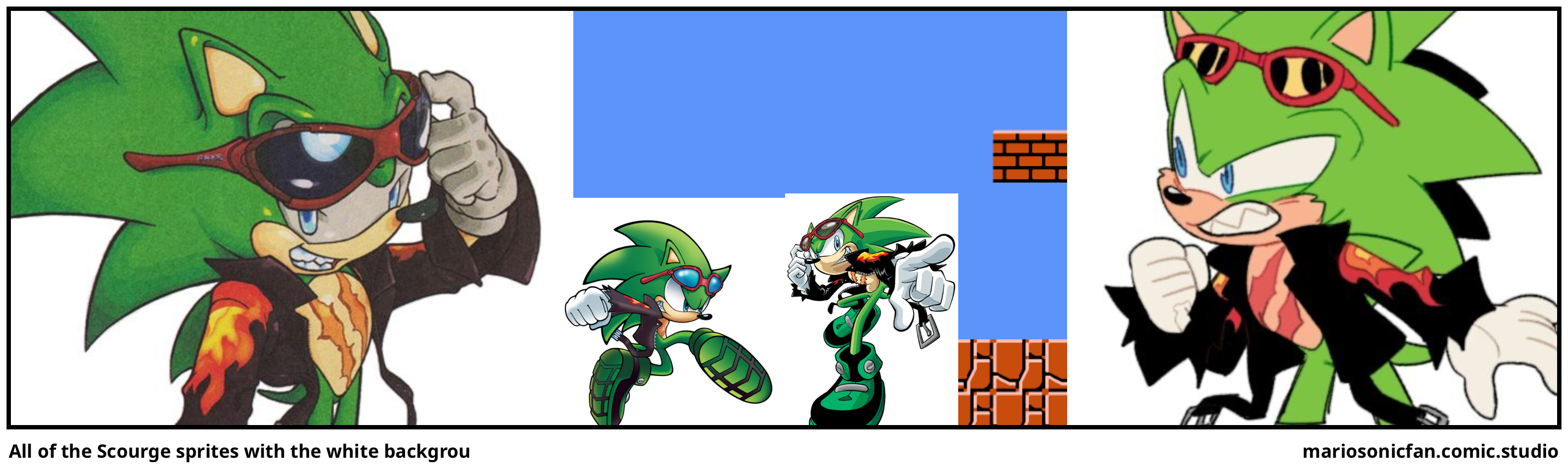 All of the Scourge sprites with the white backgrou