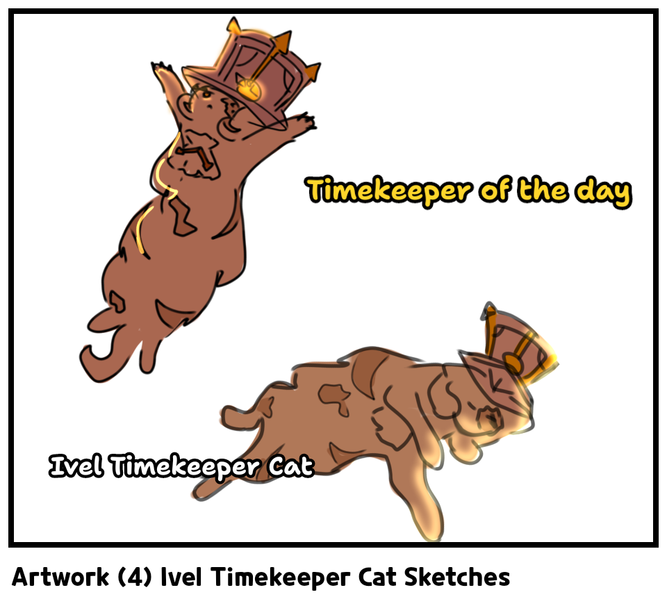 Artwork (4) Ivel Timekeeper Cat Sketches