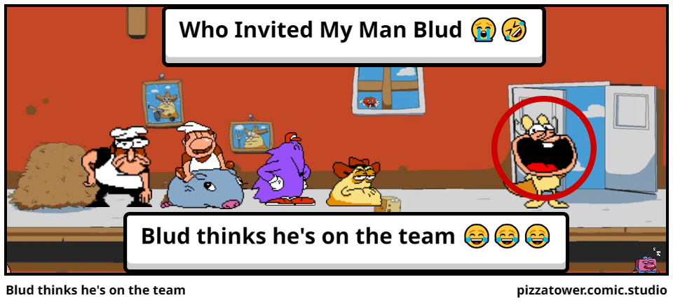 Blud thinks he's on the team