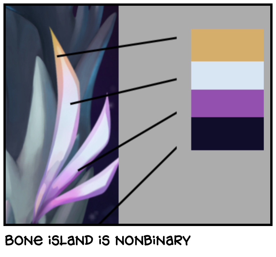 Bone island is nonbinary 