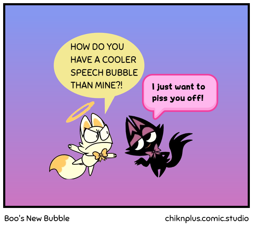 Boo's New Bubble