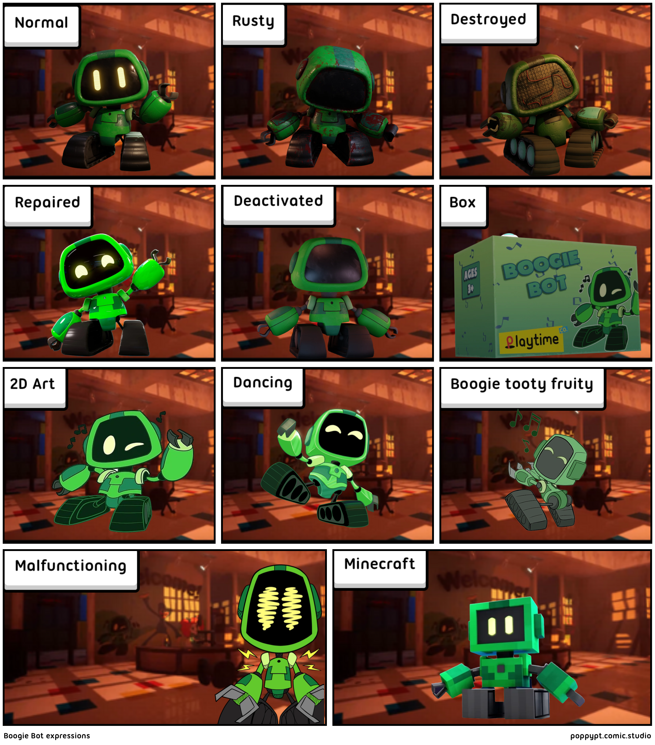 Boogie Bot expressions