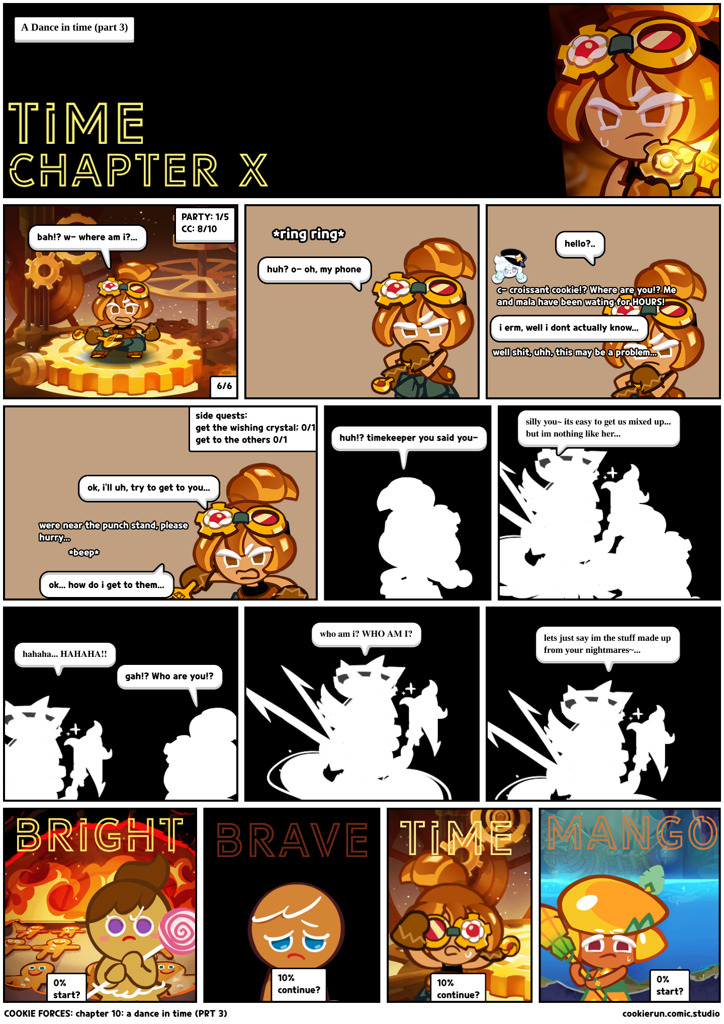 COOKIE FORCES: chapter 10: a dance in time (PRT 3)