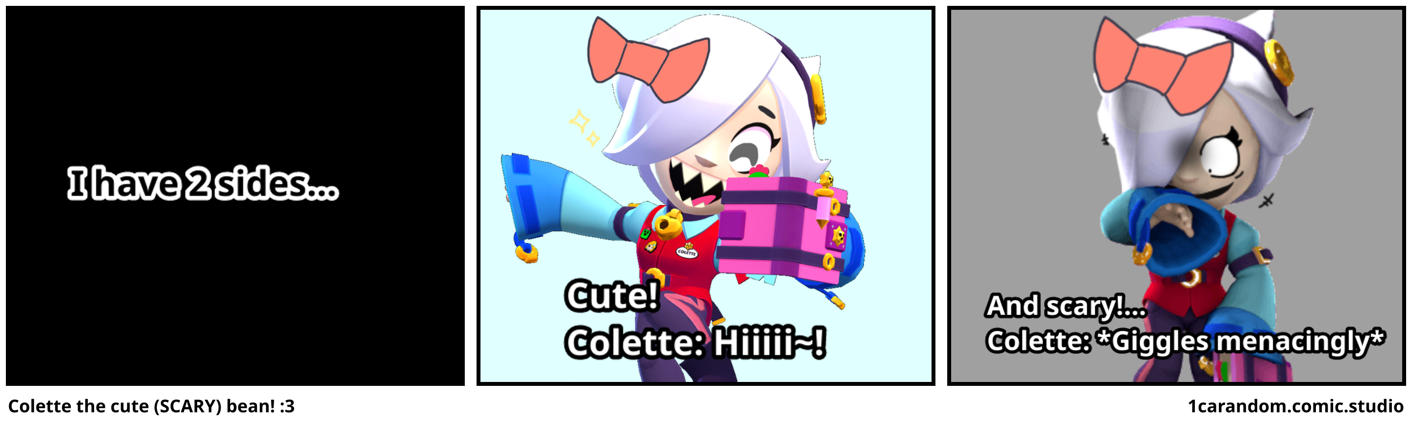 Colette the cute (SCARY) bean! :3