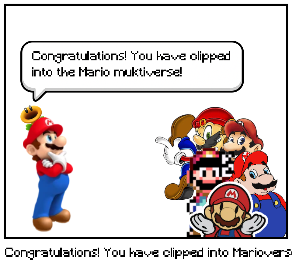 Congratulations! You have clipped into Marioverse!