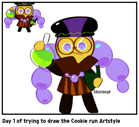 Day 1 of trying to draw the Cookie run Artstyle