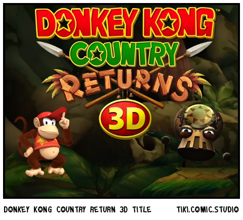 Donkey Kong country return 3D title