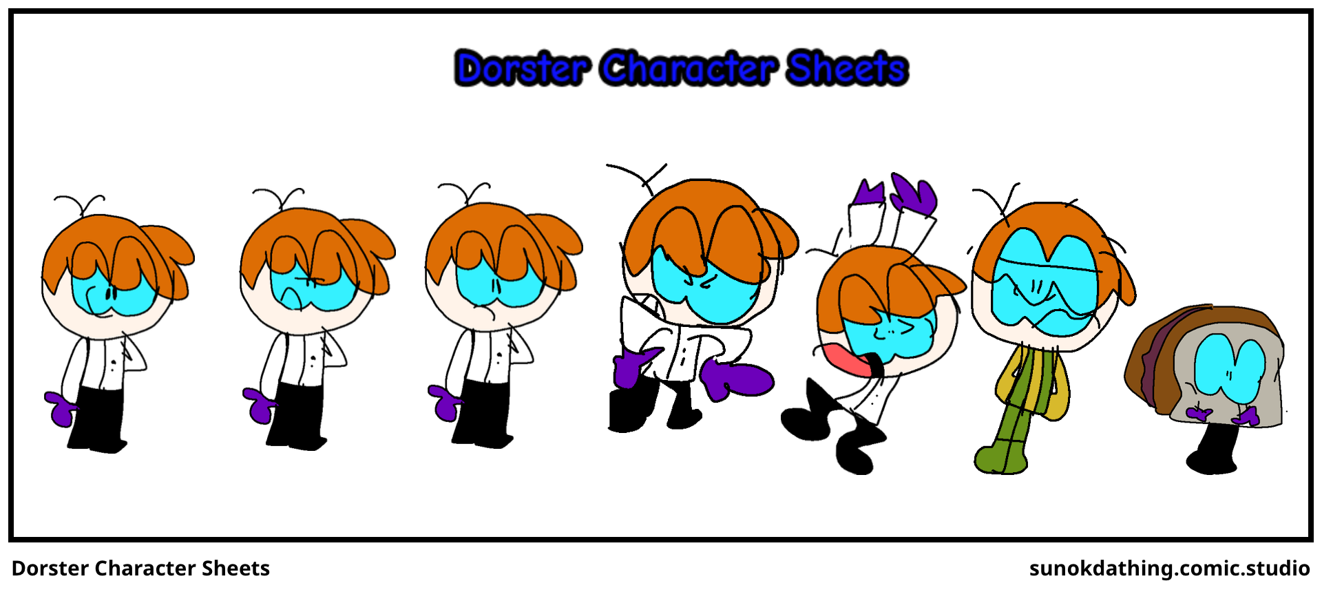 Dorster Character Sheets