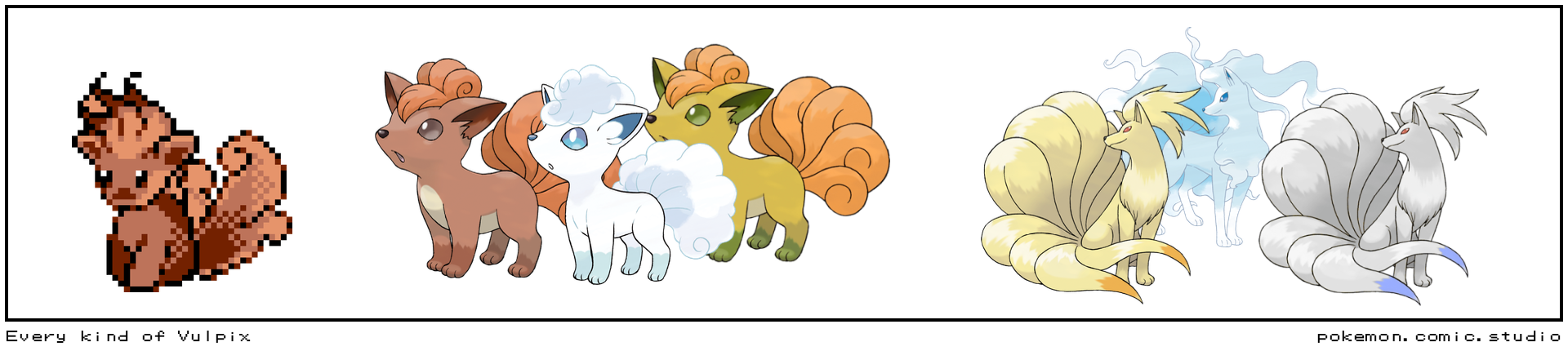 Every kind of Vulpix
