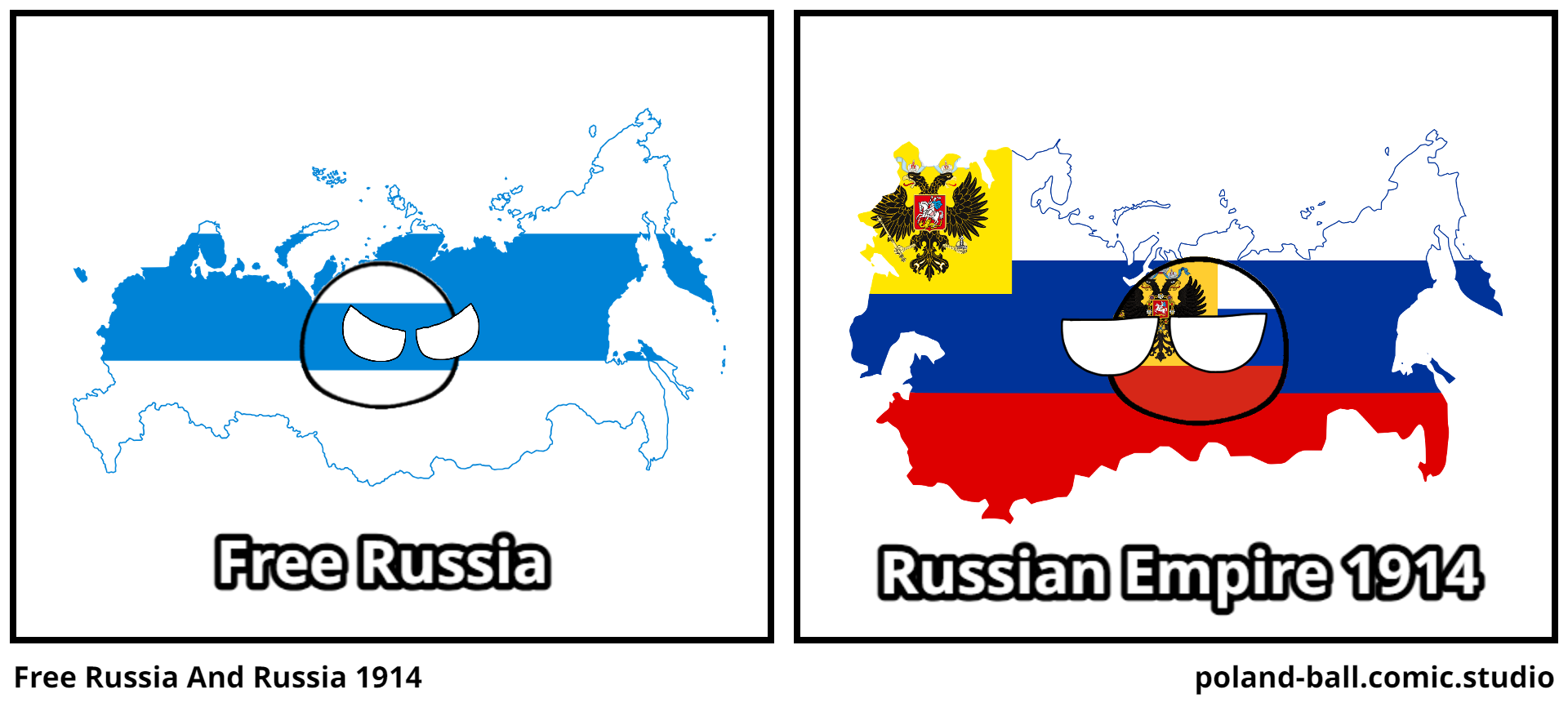 Free Russia And Russia 1914