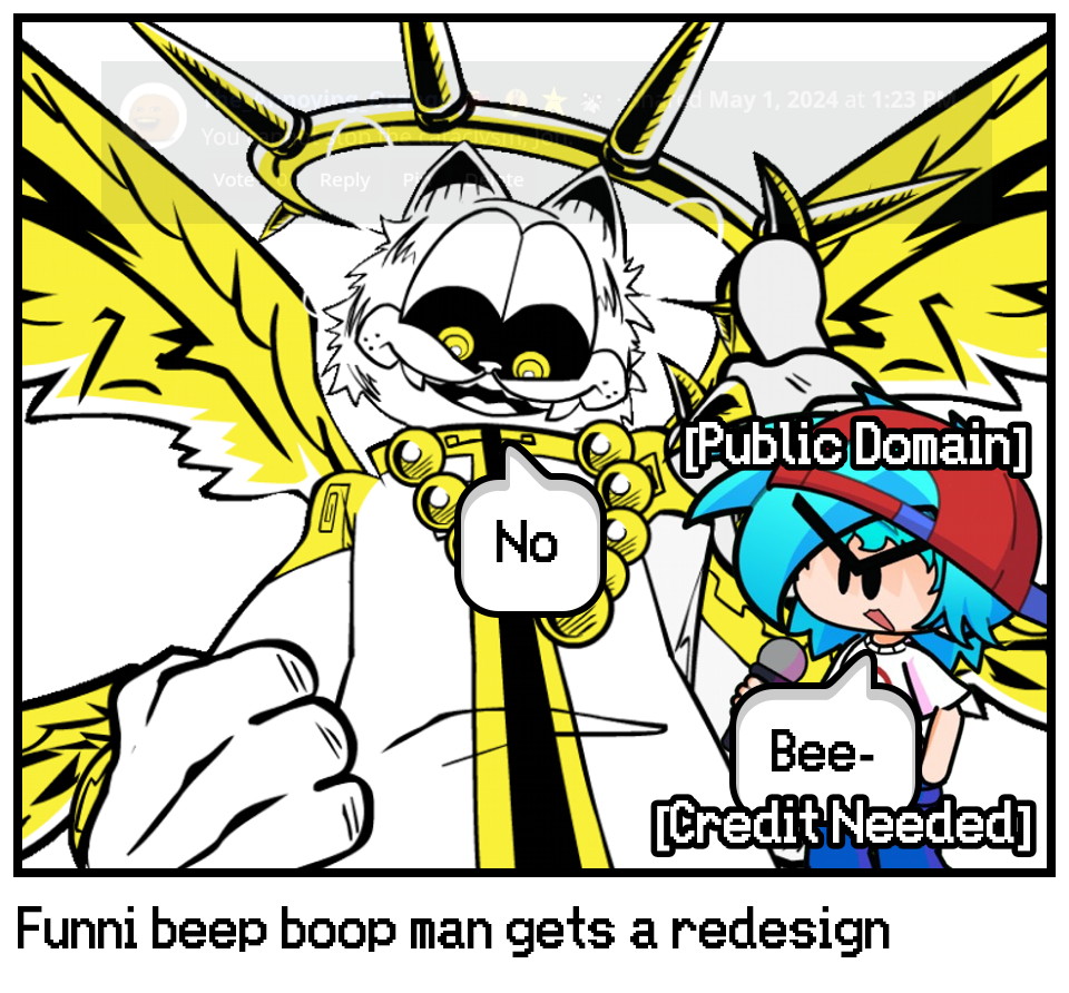 Funni beep boop man gets a redesign