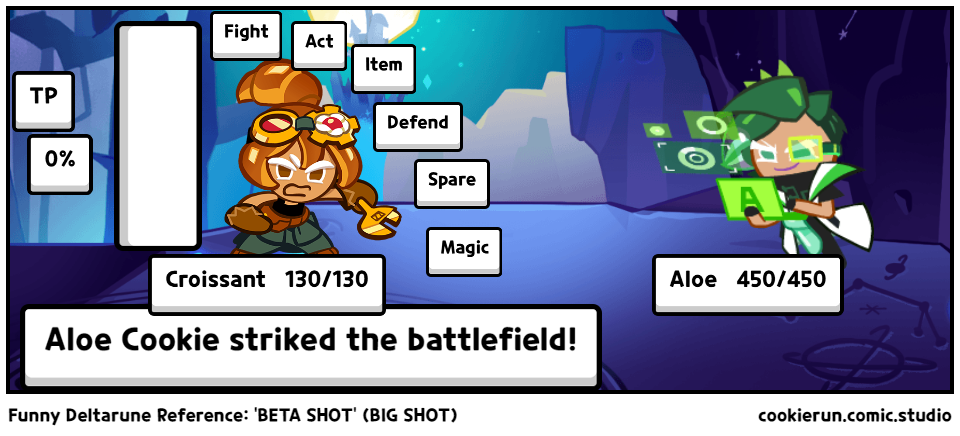 Funny Deltarune Reference: 'BETA SHOT' (BIG SHOT)