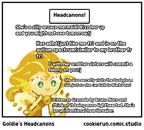 Goldie's Headcanons