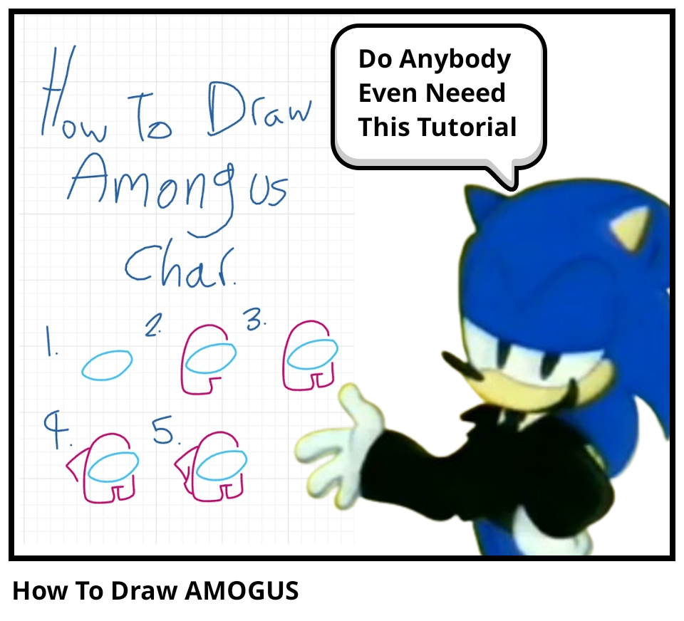 How To Draw AMOGUS