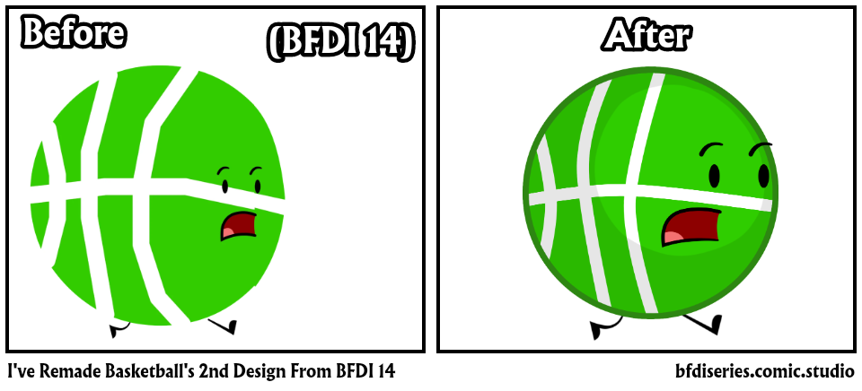 I've Remade Basketball's 2nd Design From BFDI 14