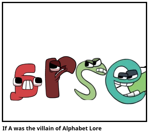 If A was the villain of Alphabet Lore