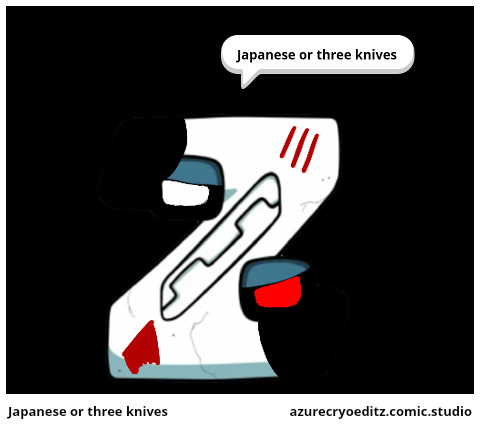 Japanese or three knives