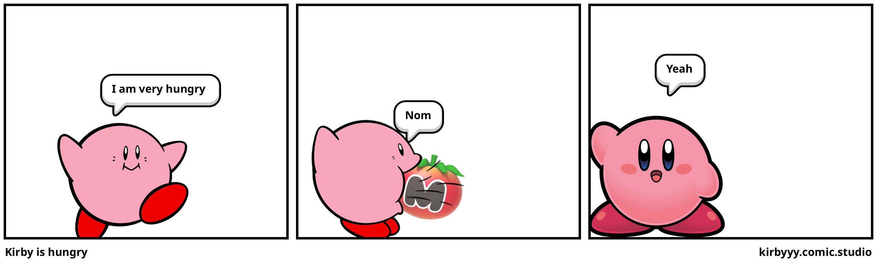 Kirby is hungry