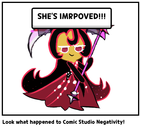 Look what happened to Comic Studio Negativity!