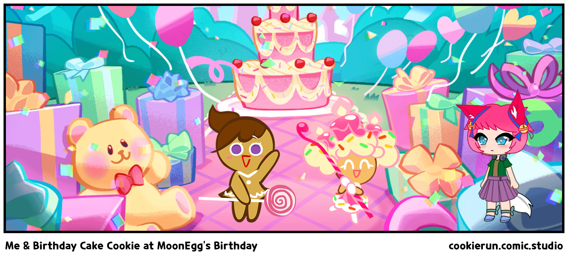 Me & Birthday Cake Cookie at MoonEgg's Birthday