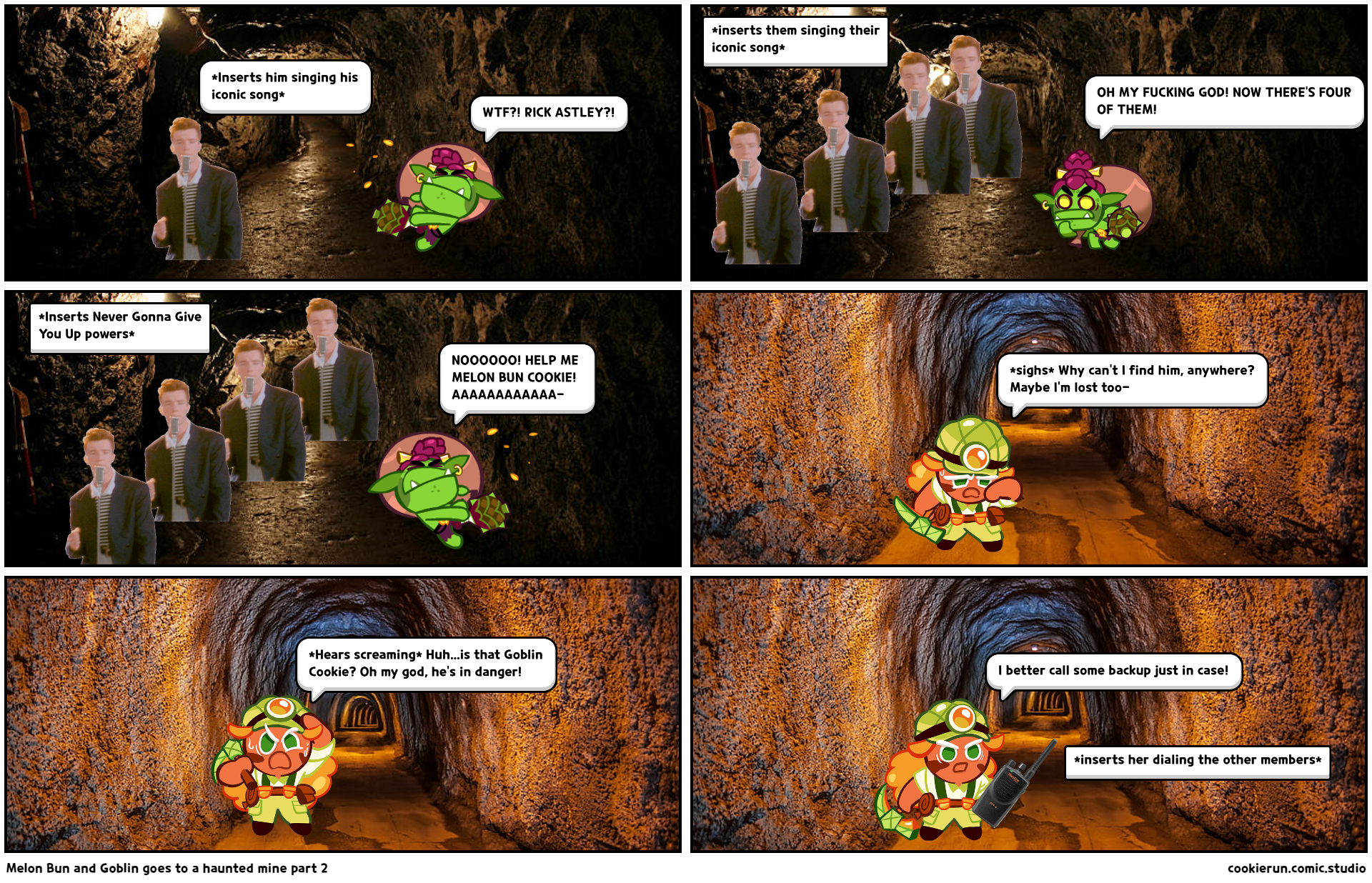 Melon Bun and Goblin goes to a haunted mine part 2