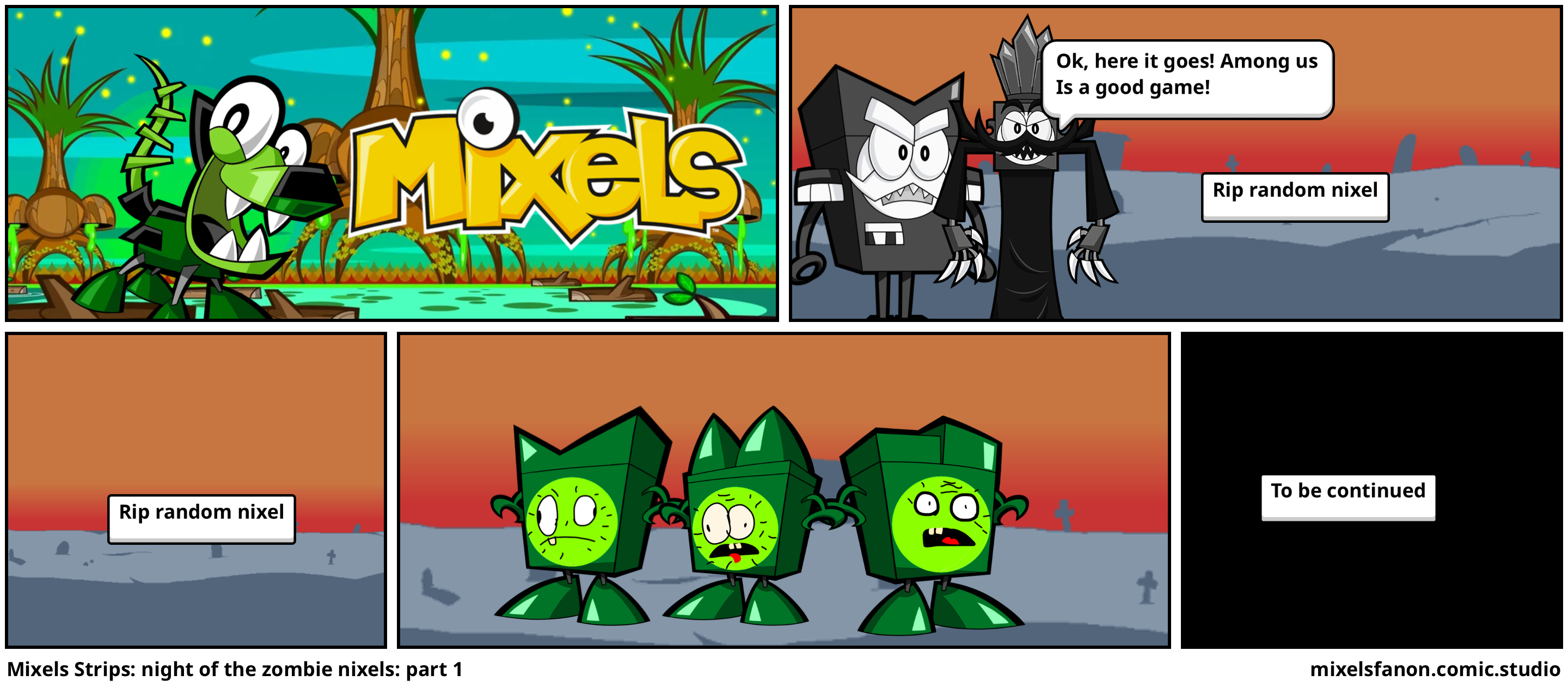 Mixels Strips: night of the zombie nixels: part 1
