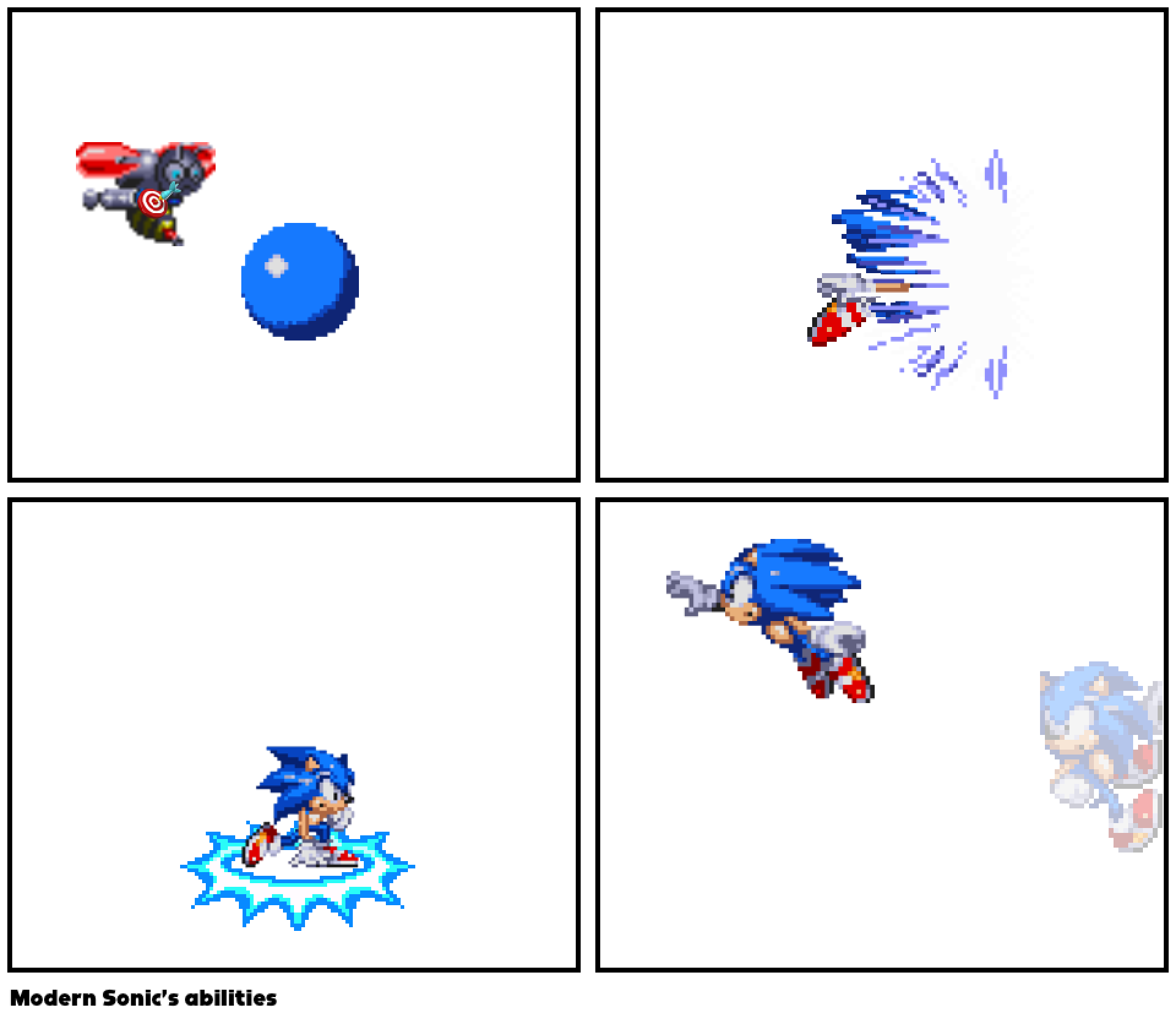 Modern Sonic’s abilities