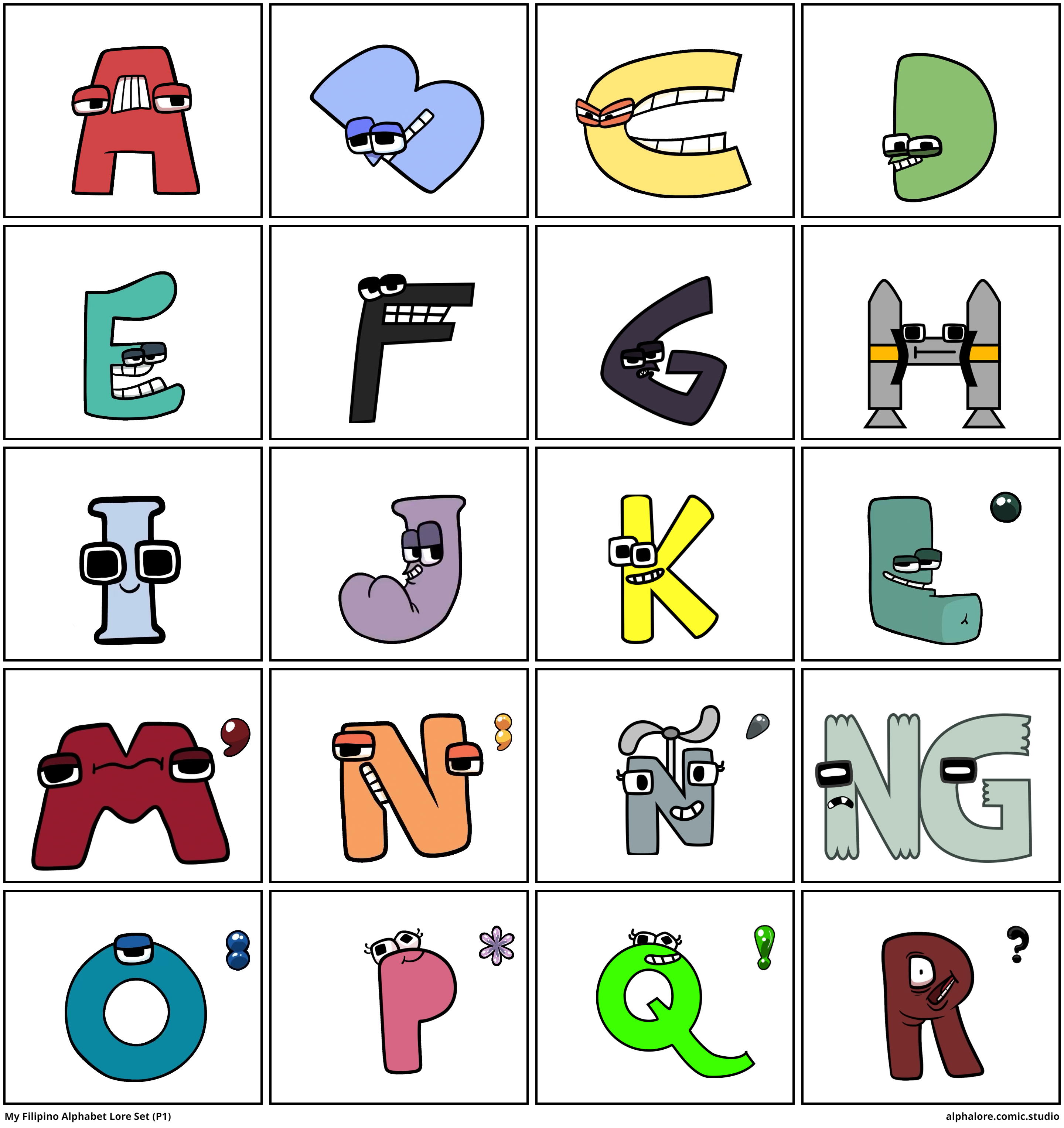 My Filipino Alphabet Lore Set (P1)