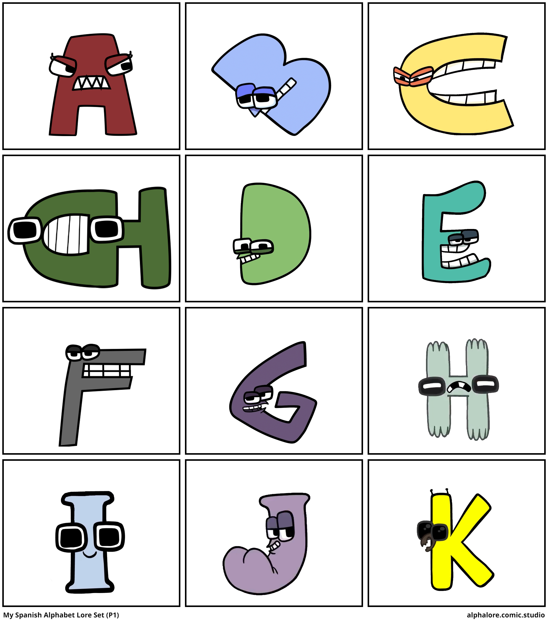 My Spanish Alphabet Lore Set (P1)