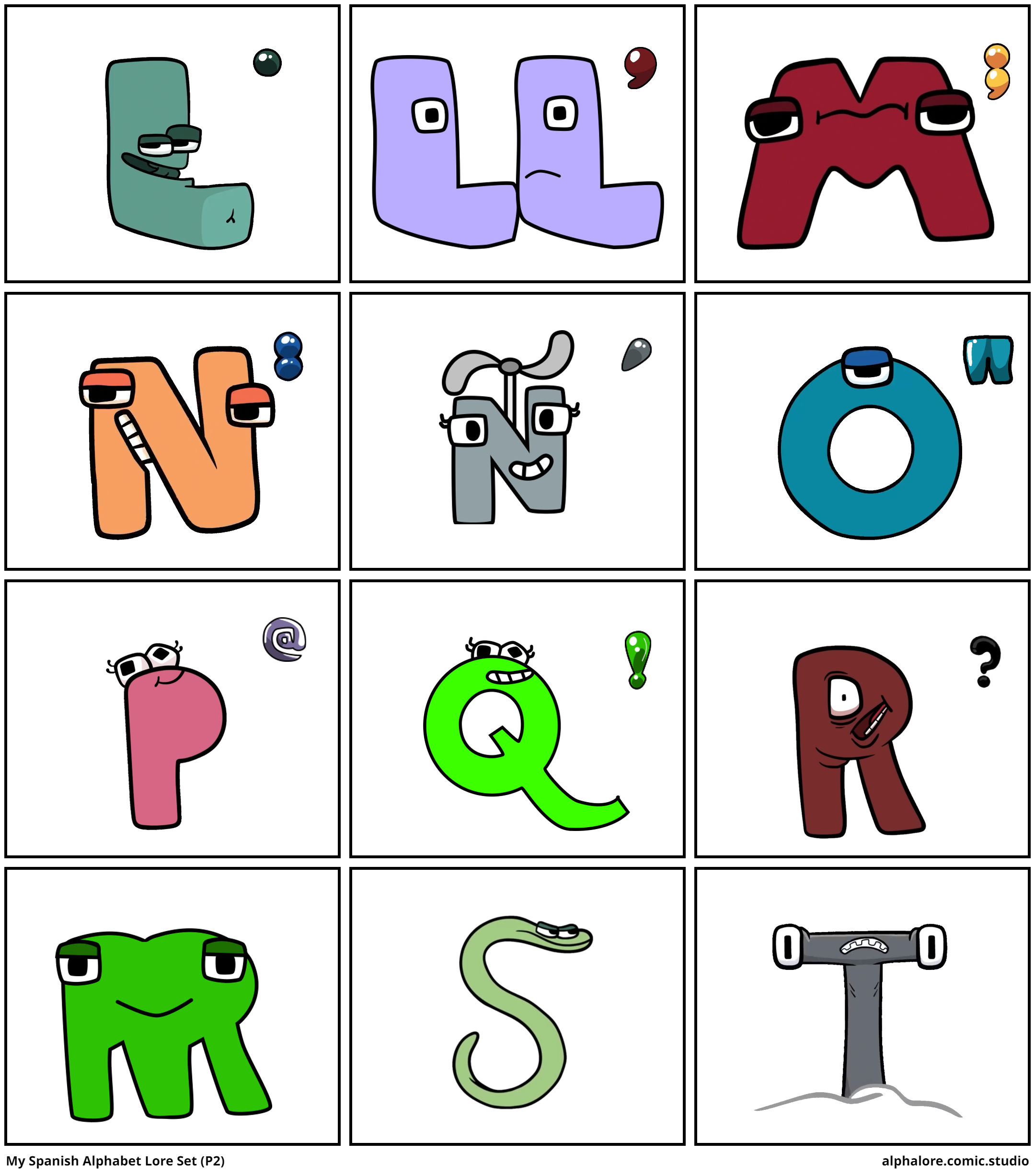 My Spanish Alphabet Lore Set (P2)