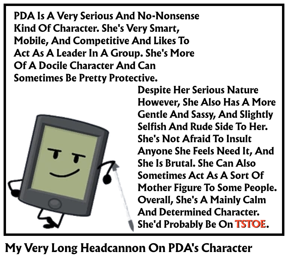 My Very Long Headcannon On PDA's Character