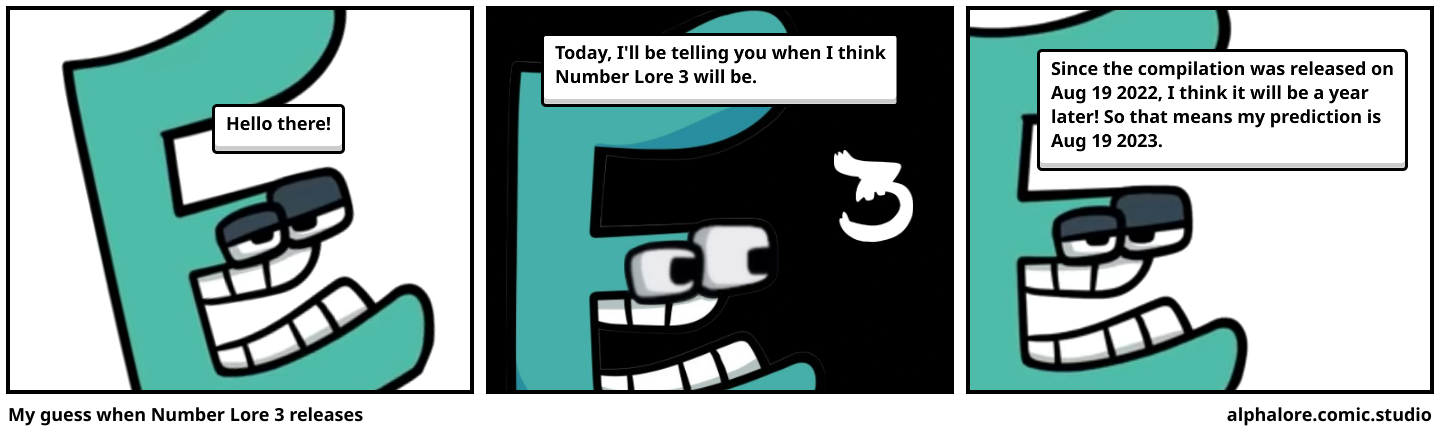 My guess when Number Lore 3 releases