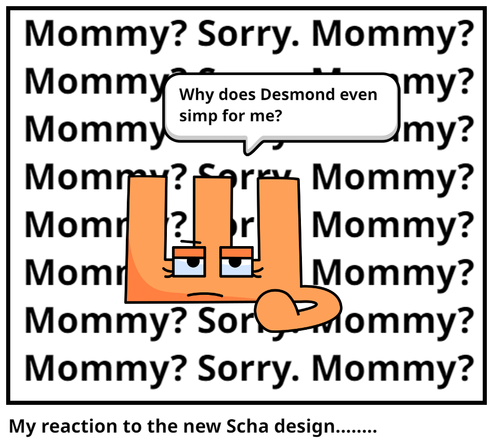 My reaction to the new Scha design........