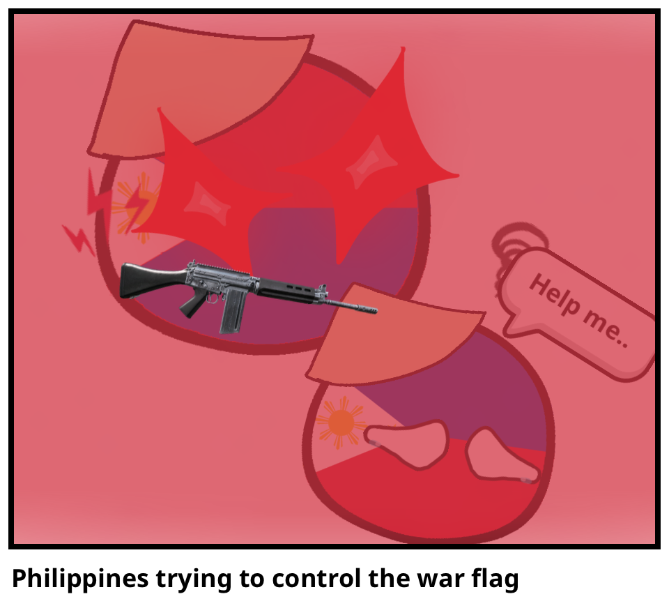 Philippines trying to control the war flag