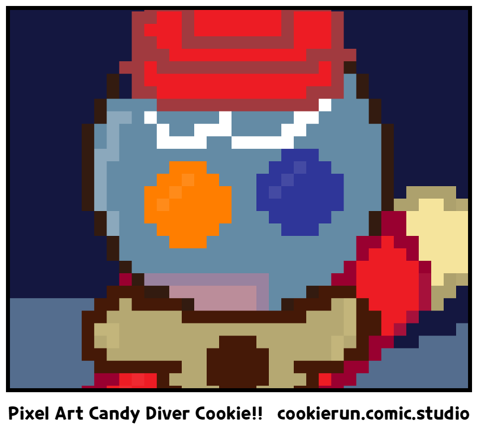 Pixel Art Candy Diver Cookie!!