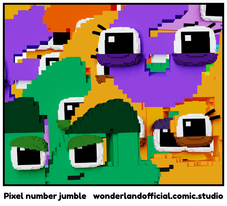 Pixel number jumble
