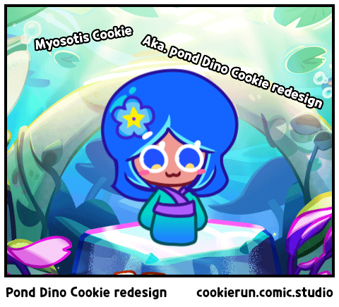 Pond Dino Cookie redesign